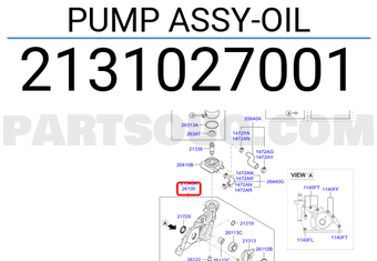 Yağ Pompası Kia Sportage Carens Cerato Orjinal | 2131027010