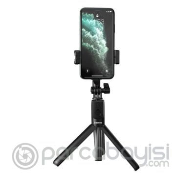 Baseus Lovely Uzaktan Kumandalı Standlı Selfie Özçekim Çubuğu Tripod