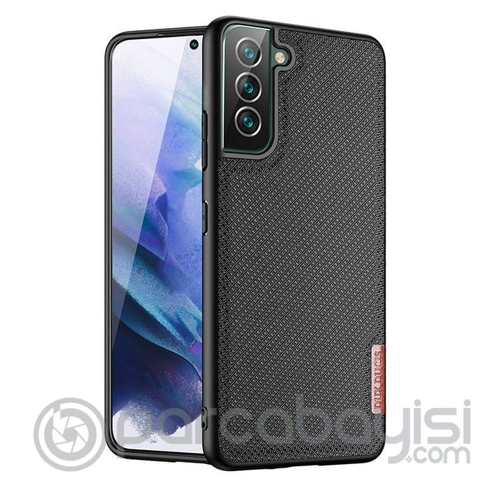 Dux Ducis Fino Serisi Samsung Galaxy S22 Kılıf Premium Dokuma Silikon Kılıf