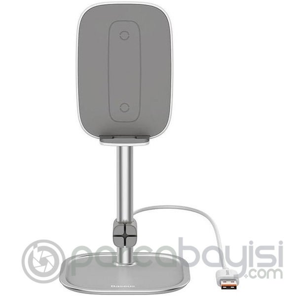 Baseus Literary 15W Kablosuz Şarj Masaüstü Telefon Tutucu Stand Wireless Şarj