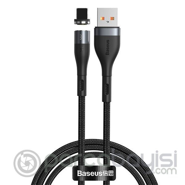 Baseus Zinc Magnetic İPhone 12,11,XS,XR Mıknatıslı Usb Şarj Kablosu 1metre