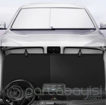 Ally Universal Araba Ön Camı İçin Geri Çekilebilir Güneşlik Perde