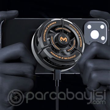 Memo CX-02 Manyetik Kablosuz Şarj ve Cep Telefon Soğutma Fanı Radyatör Soğutucu