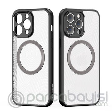 Dux Ducis iPhone 12 Pro Aimo Series Mag Safe Premium Buzlu Sert PC-TPU Kılıf