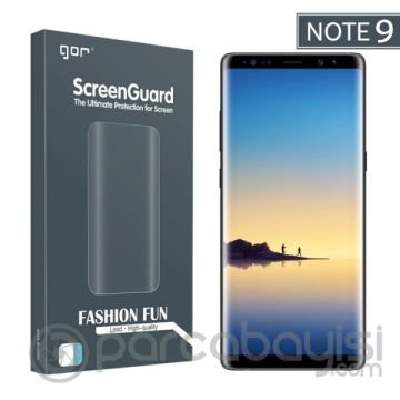Gor Galaxy Note 9 3D Kavisli Darbe Emici Full Ekran Koruyucu 2 Adet Set