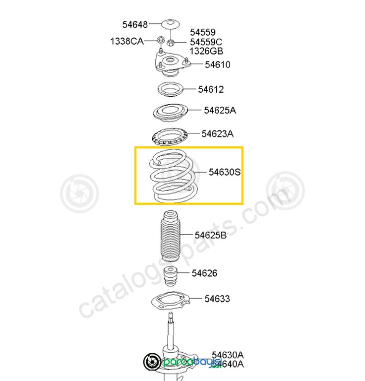 Kia Ceed Helezon Yayı Ön Orjinal | 546301H531