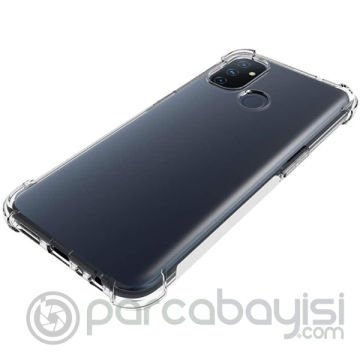 OnePlus Nord N100 Anti-Drop Silikon Kılıf Kamera Korumalı Şeffaf Silikon Kılıf