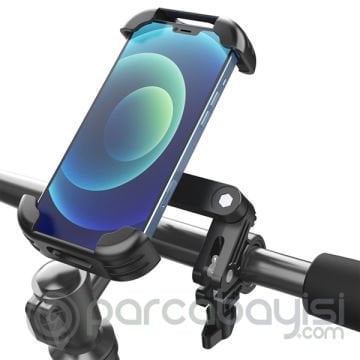 Ally HL-152 Motor ve Bisiklet Gidonu İçin 360 Dönebilen Telefon Tutucu