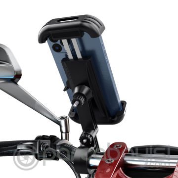 Ally HL-152 Motor ve Bisiklet Gidonu İçin 360 Dönebilen Telefon Tutucu