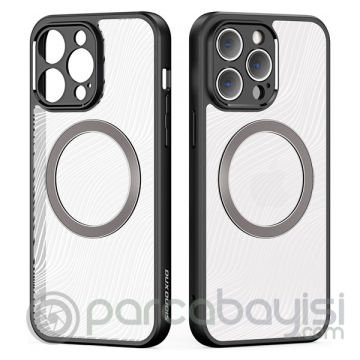 Dux Ducis iPhone 13 Pro Aimo Series MagSafe Premium Buzlu Sert PC-TPU Kılıf