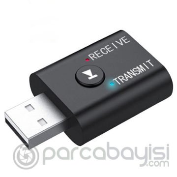 ALLY 2in1 Bluetooth 5.0 Mini USB Adaptör+Fm Transmitter