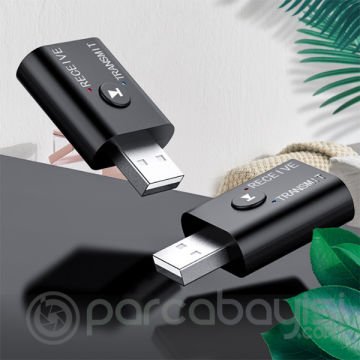 ALLY 2in1 Bluetooth 5.0 Mini USB Adaptör+Fm Transmitter
