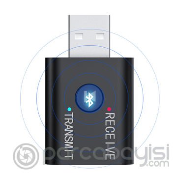 ALLY 2in1 Bluetooth 5.0 Mini USB Adaptör+Fm Transmitter