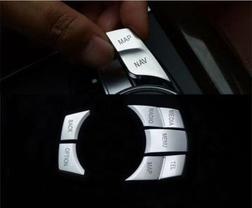BMW Multimedia Konsol Metal Düğme Seti