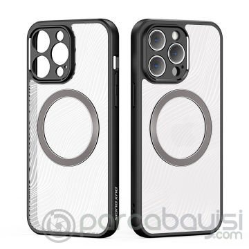 Dux Ducis iPhone 13 Pro Max Aimo Series MagSafe Premium Buzlu Sert PC-TPU Kılıf