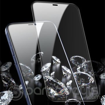 GOR İPhone 12 Pro Max 6.7 Best Full Tempered Cam Ekran Koruyucu 2Adet+Takma Aparatı
