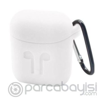 Ally Apple Airpods İçin  Silikon Kılıf Anahtarlıklı