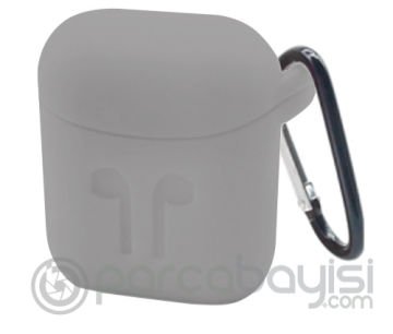 Ally Apple Airpods İçin  Silikon Kılıf Anahtarlıklı