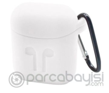 Ally Apple Airpods İçin  Silikon Kılıf Anahtarlıklı