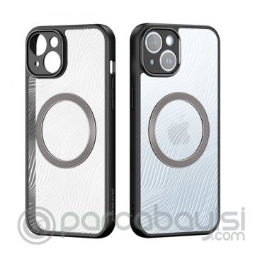 Dux Ducis iPhone 14 Plus Aimo Series MagSafe Premium Buzlu Sert PC-TPU Kılıf