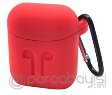 Ally Apple Airpods İçin  Silikon Kılıf Anahtarlıklı