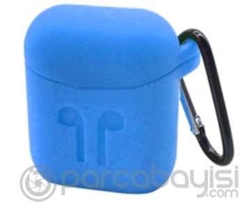 Ally Apple Airpods İçin  Silikon Kılıf Anahtarlıklı