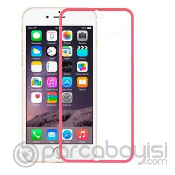Ally Apple İphone 6 Plus Tempered On Cam Ekran Koruyucu Full Koruma Renkli