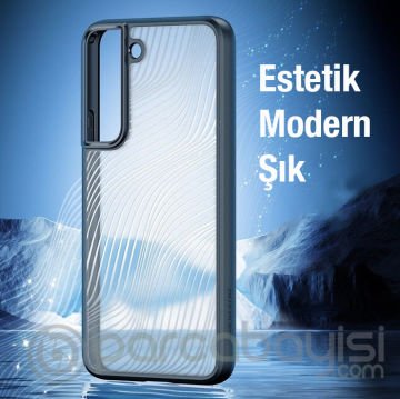 Dux Ducis Samsung S22 Aimo Series Premium Buzlu Sert PC-TPU Kılıf