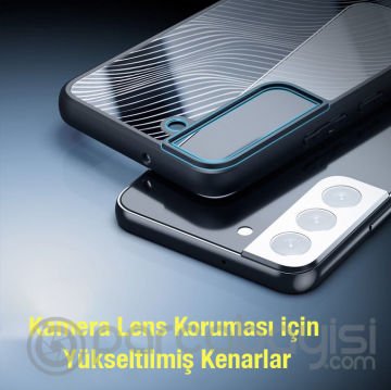 Dux Ducis Samsung S22 Aimo Series Premium Buzlu Sert PC-TPU Kılıf