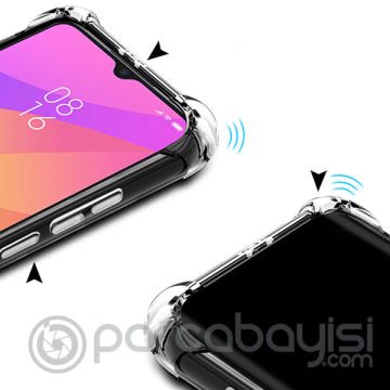 Xiaomi Mi CC9-Mİ 9 Lite Anti-Drop Darbe Emici Silikon Kılıf