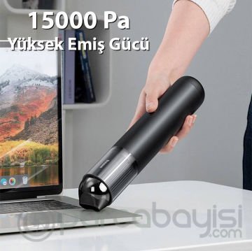 Baseus A3 15000PA Taşınabilir Vakumlu Kablosuz Elektrikli Araç Süpürgesi