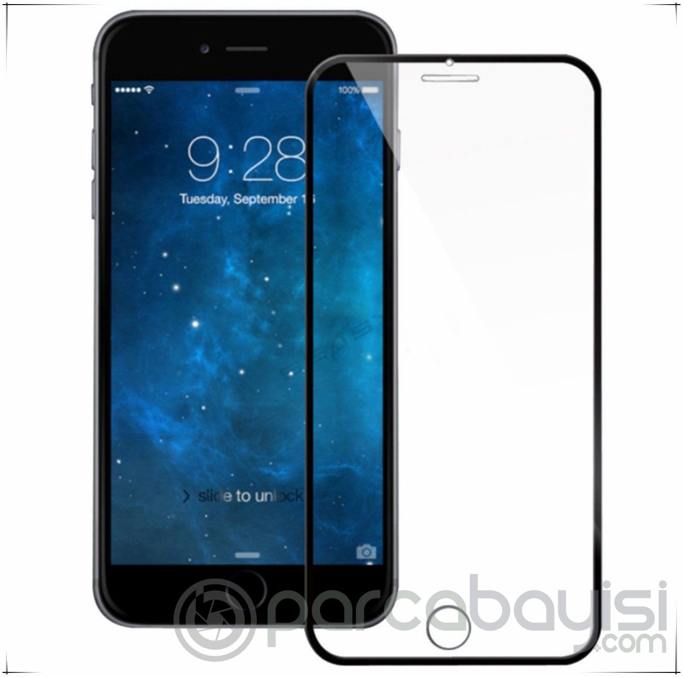 iPhone SE3-SE2 İPhone 8-7-6S-6G Tempered 3D Full Tempered Cam Ekran Koruyucu