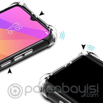 Xiaomi Mi A3 CC9E Anti-Drop Darbe Emici Silikon Kılıf