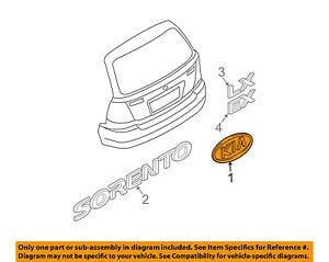 Kia Sorento Bagaj Amblem Kia Orjinal | 863203E031