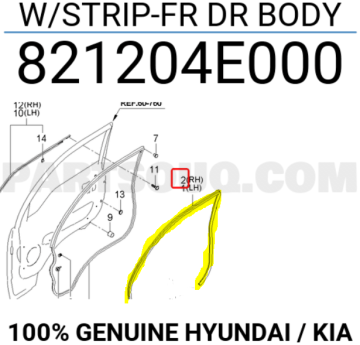 Kia Bongo Kasa Fitili İç Sol Orjinal | 821104E000