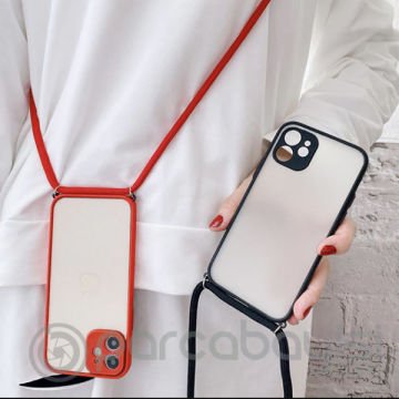 ALLY iPhone 12 6.1 Askılı Koruyucu Silikon Kılıf