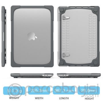 MacBook Pro 16 inch A2141 (2019) Şeffaf Standlı Koruyucu Kılıf