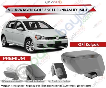 Vw Golf 5 2011 Sonrası Uyumlu Gri Kolçak Kol Dayama Ultra Kaliteli