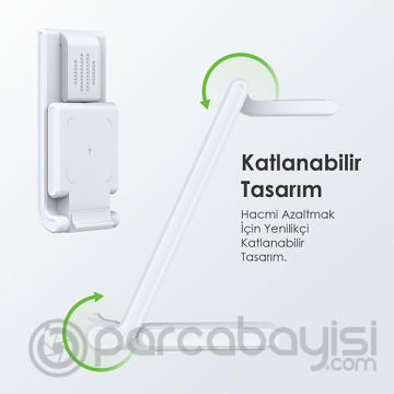 Duzzona 15W Katlanır 3 in 1 Telefon Kulaklık Saat Kablosuz Şarj Standı