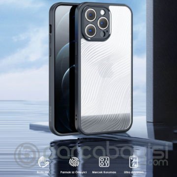 Dux Ducis iPhone 13 Pro Max Aimo Series Premium Buzlu Sert PC-TPU Kılıf