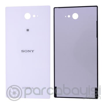 Sony Xperia M2 Arka Pil Kapağı Lens