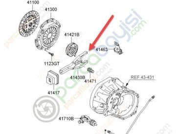 Kia Picanto Debriyaj Çatalı Orjinal | 4143023110