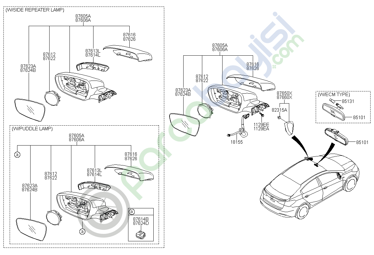 Cerato Ayna Orjinal | 87620A7Bd0