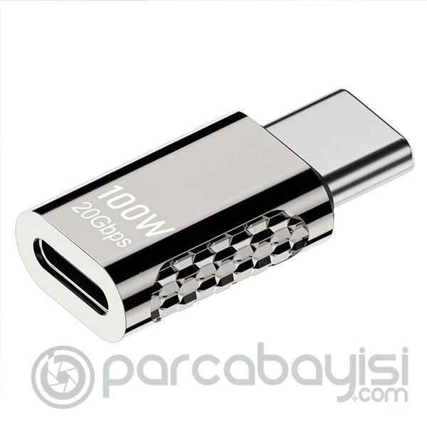 ALLY 100W 20Gbps Düz Model Type-C Uzatma Adaptörü Type-C Çevirici