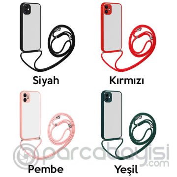 ALLY iPhone 12 Mini 5.4 Askılı Koruyucu Silikon Kılıf