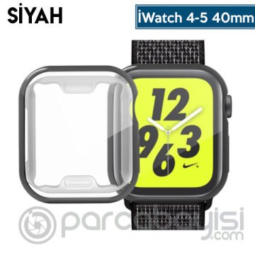 Ally Apple İWatch 4-5 40mm 360 Koruma Ultra Slim Silikon Kılıf