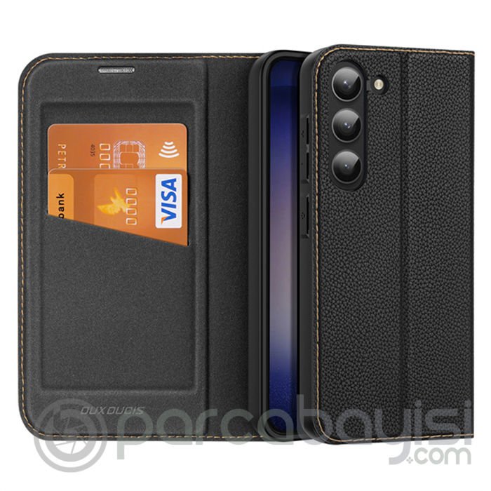 Dux Ducis SM Galaxy S23 Kılıf Skin X2 Series Magnetic PU Deri Manyetik Kapaklı Kılıf