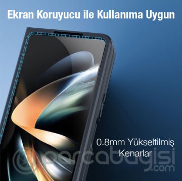 Dux Ducis Samsung Z Fold4 5G Aimo Series Premium Buzlu Sert PC-TPU Kılıf