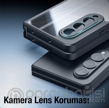 Dux Ducis Samsung Z Fold4 5G Aimo Series Premium Buzlu Sert PC-TPU Kılıf