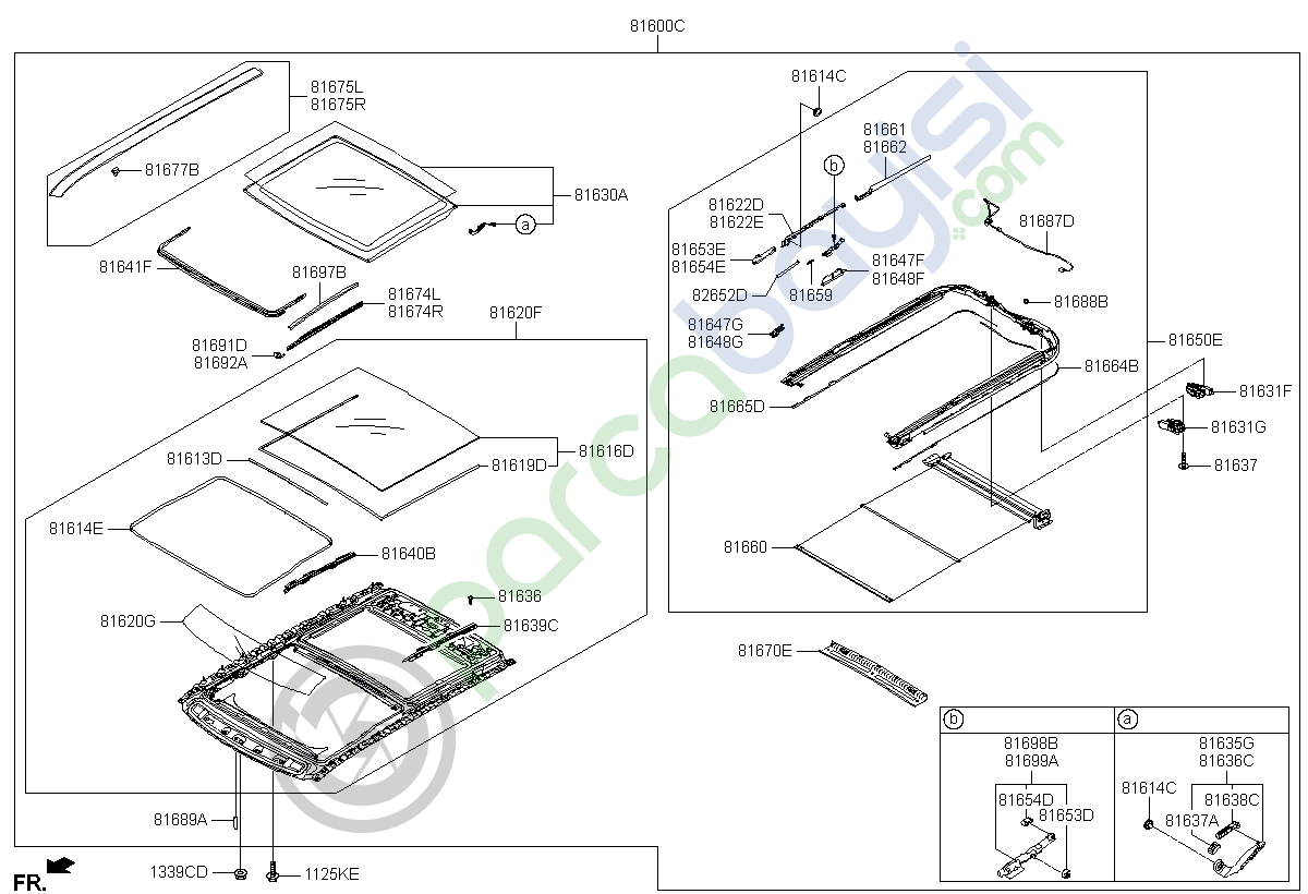 Panaroma Sunroof Kompresör Orjinal | 81600B2100Bf3